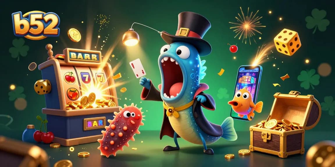 Experience thrilling b52 slot games with rotating jackpots and vibrant casino magic in this dynamic scene.