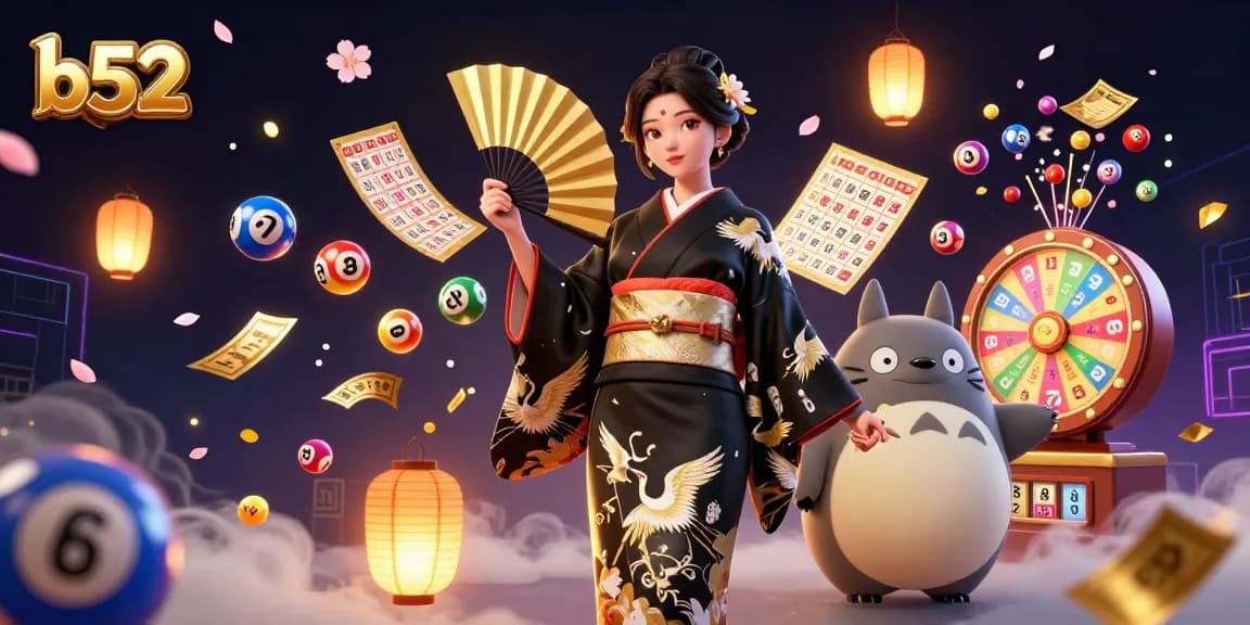 Engage in exciting gameplay at b52 with vibrant lottery and gaming elements!