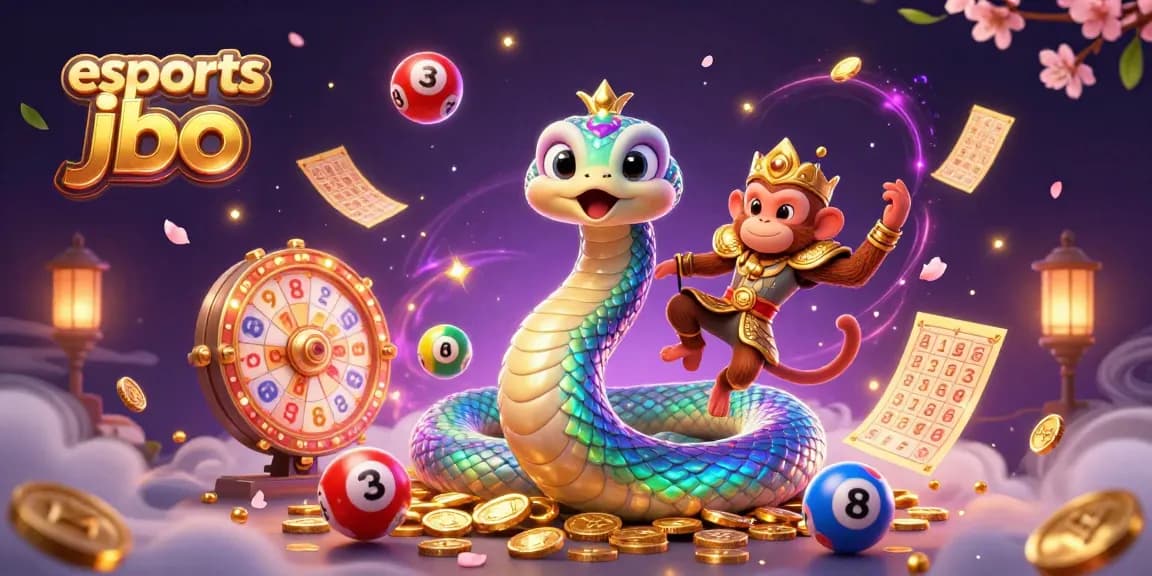 Experience high-stakes betting with esports jbo, featuring colorful balls and vibrant elements in a dynamic setting.