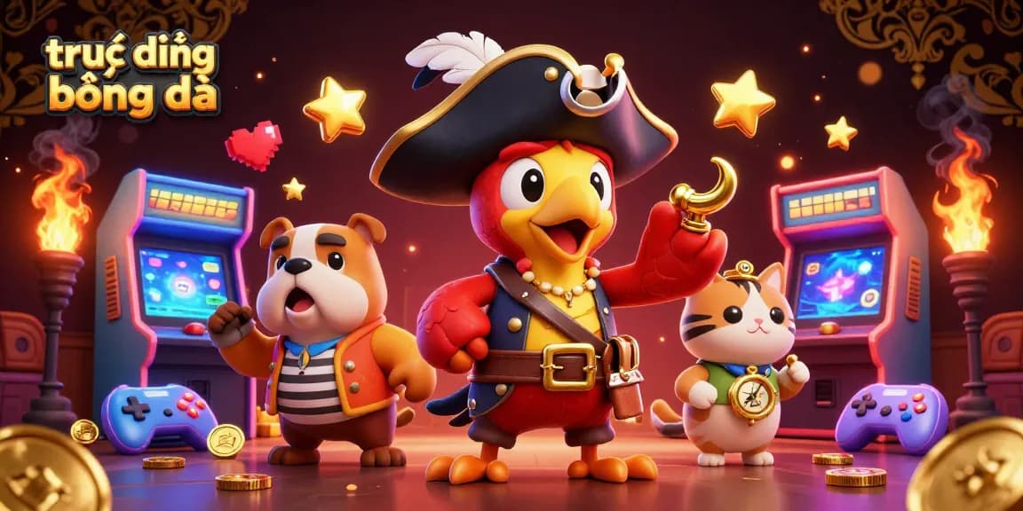 View the vibrant action of trực tiếp bóng đá, featuring dynamic 3D characters and gaming elements.