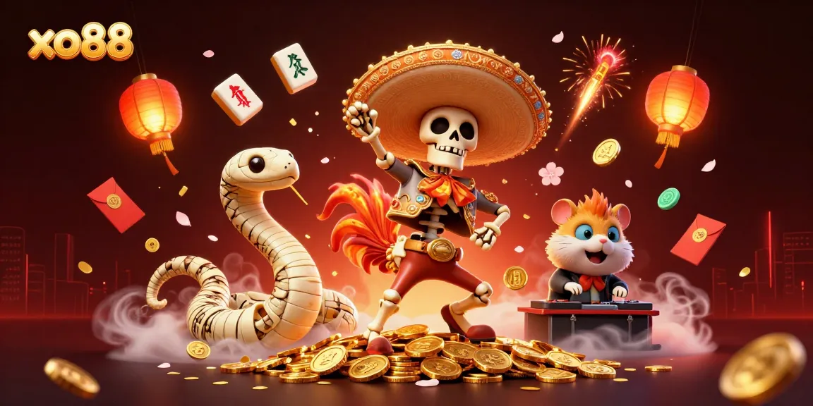Experience big wins at xo88 with vibrant 3D casino elements celebrating dynamic gambling action.
