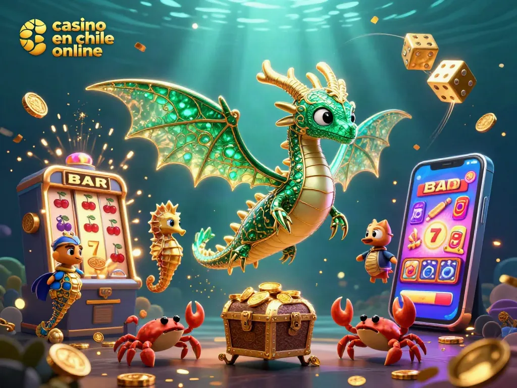 Gana jugando en casino en Chile online con tragamonedas, dragón marino y tesoros deslumbrantes.