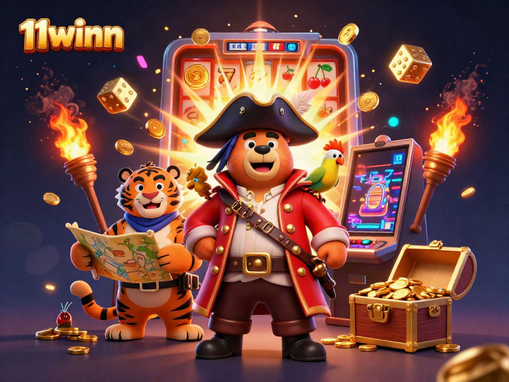 Experience thrilling gaming action at 11winn with vibrant characters and dynamic casino games.