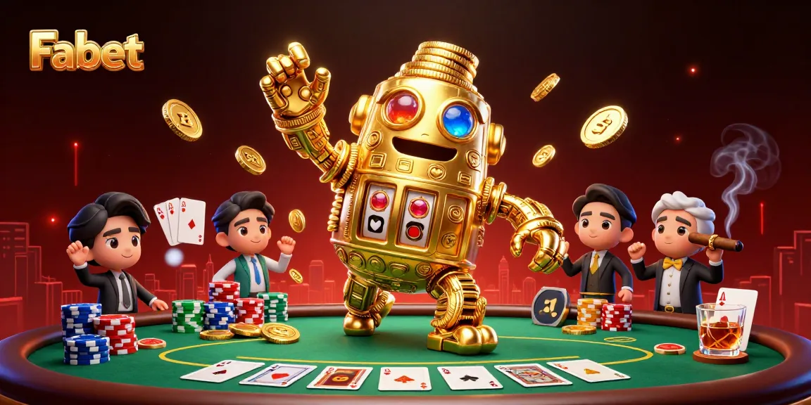 Experience thrilling poker action with Fa bet in this vibrant casino scene filled with gold!