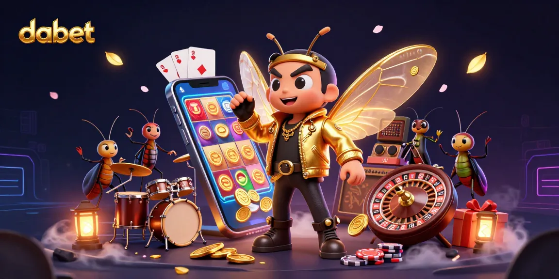 dabet players enjoying vibrant slots with a cicada rock star performance in a well-crafted scene.