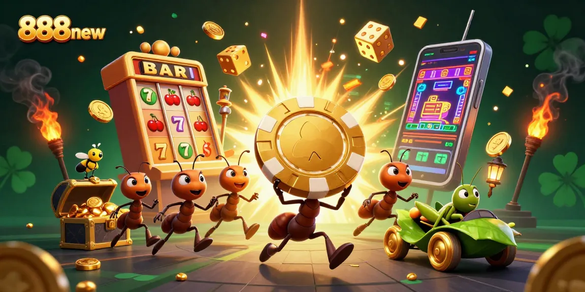 Join the 888new ants in their thrilling heist for golden poker chips among bursting jackpots.